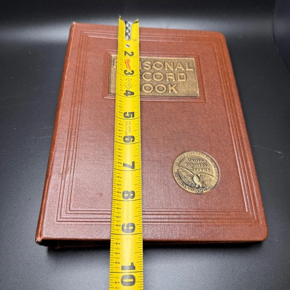Vintage 1965 Personal Record Book Pfening‎ Snyder Publishers Loose Leaf planner